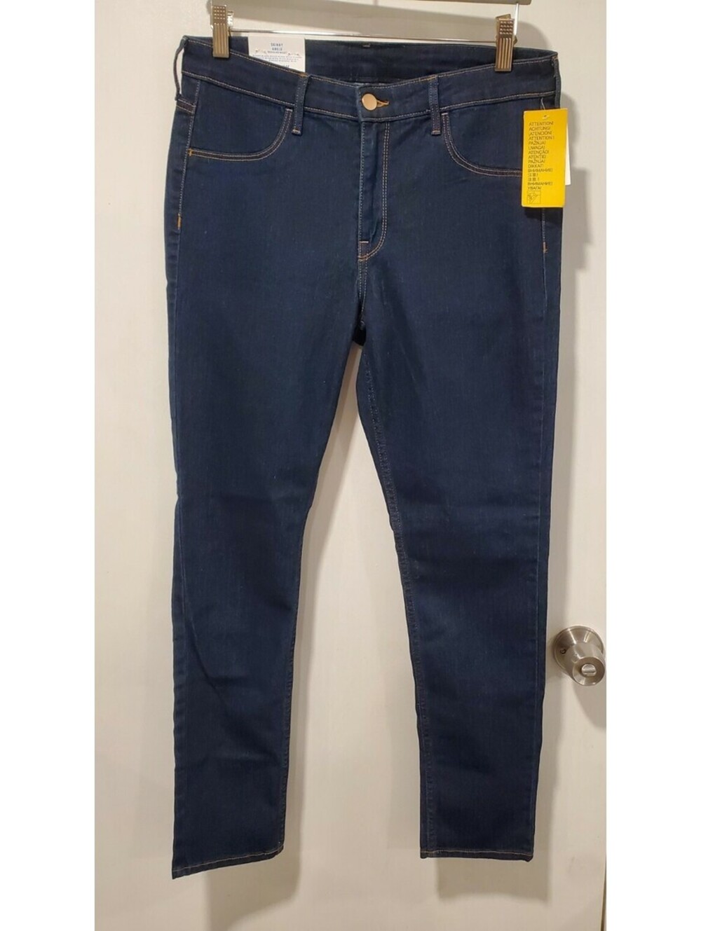 H&M HM Size 31 Dark Blue Skinny Ankle Regular Waist Jeans Denim
